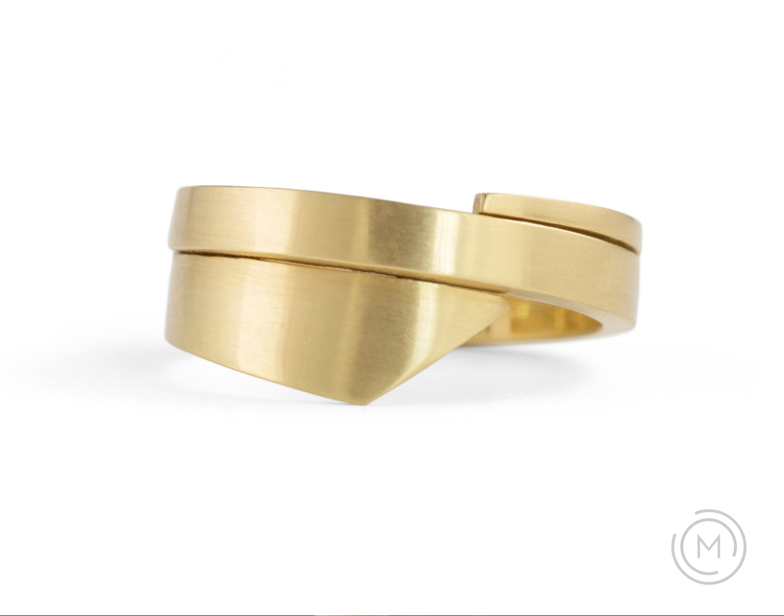 Alternative forged gold wedding ring