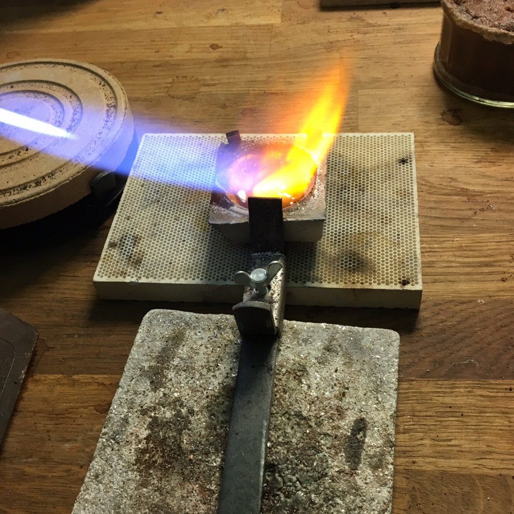 Making recycled gold wedding bands