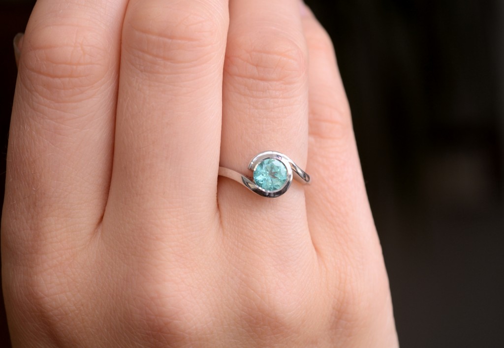A 'Wave' engagement ring inspired by 