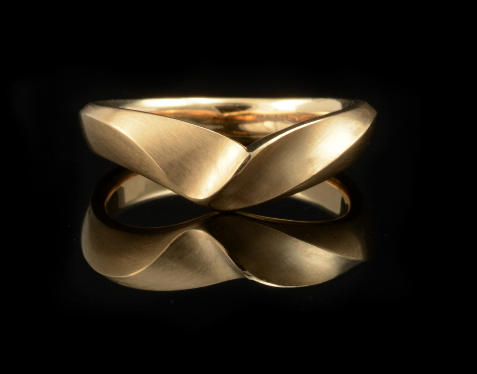 Hand carved, fitted alternative wedding ring
