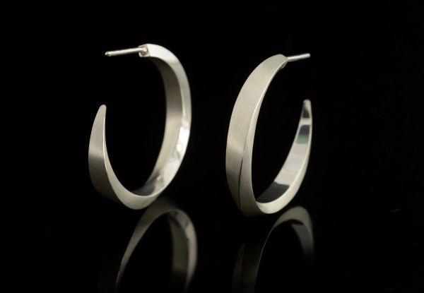 Mobius hoop earrings