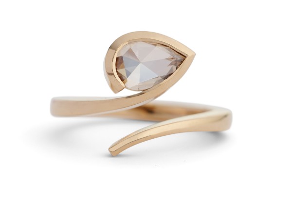 Twist-18ct-rose-gold-and-pear-shaped-cognac-diamond-engagement-ring